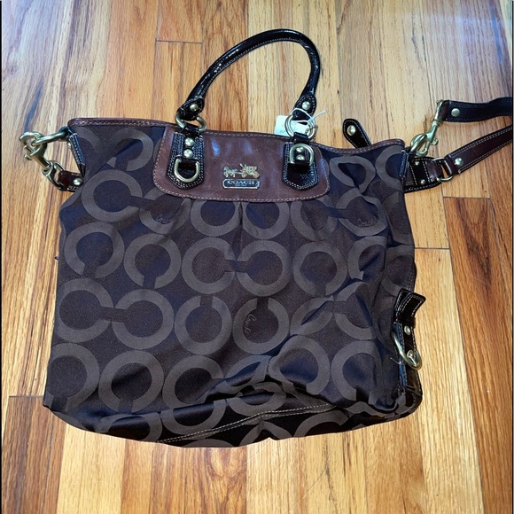 Coach Madison brown Satchel with removable strap - Picture 1 of 4